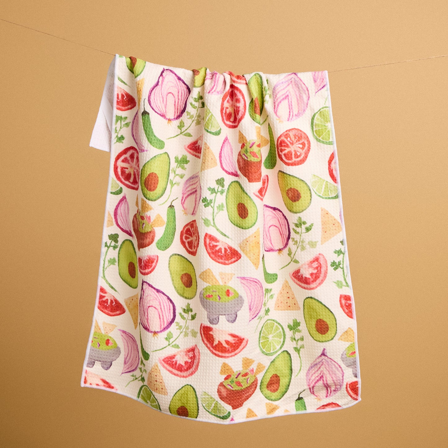 Guacomole Waffle Weave Kitchen Towel