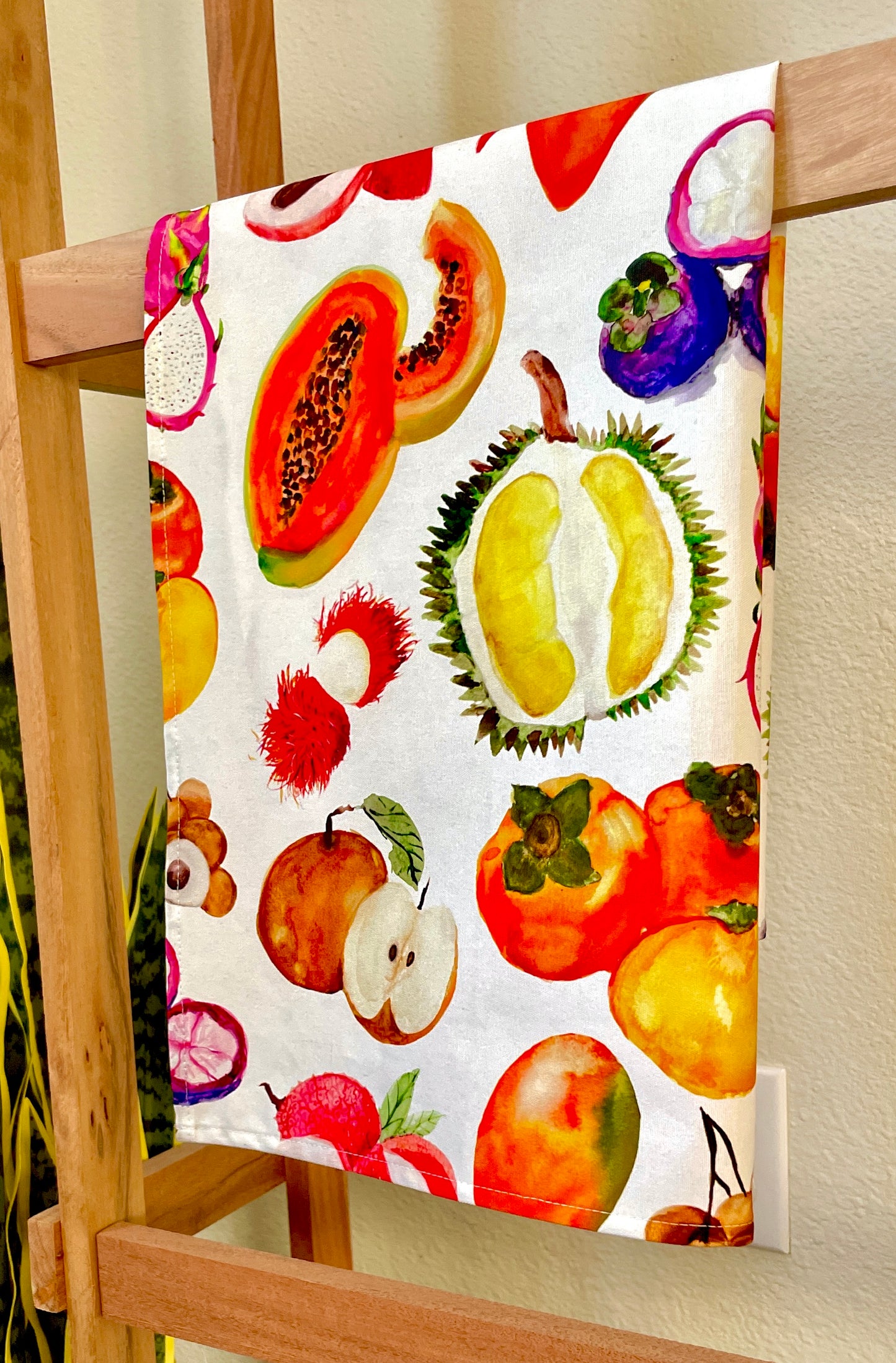 Asian Fruit Tea Towel
