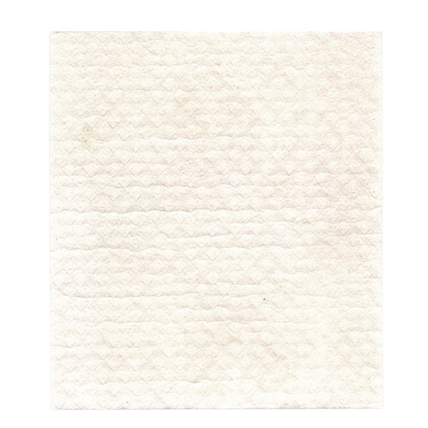 The white, textured back of a California Poppy in Soy Sauce Swedish Dishcloth.