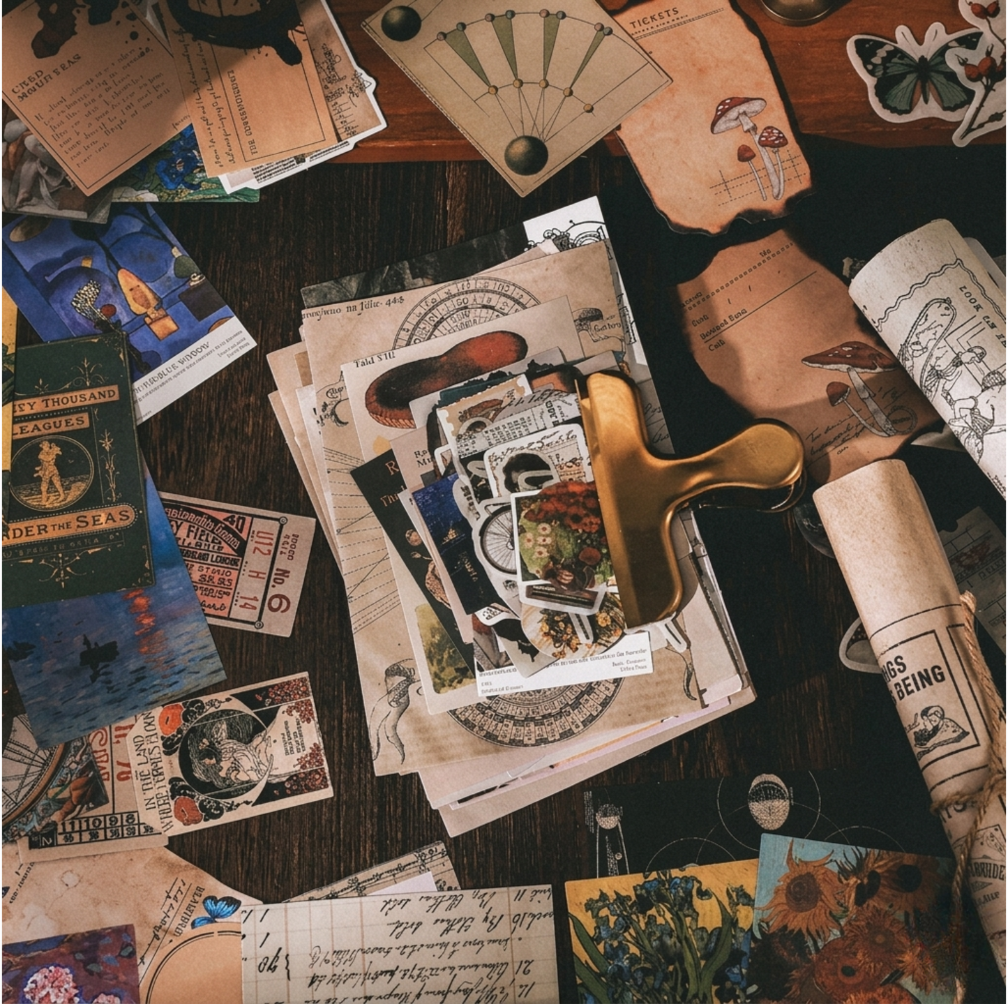 Vintage Junk Journal 200-Piece Pack