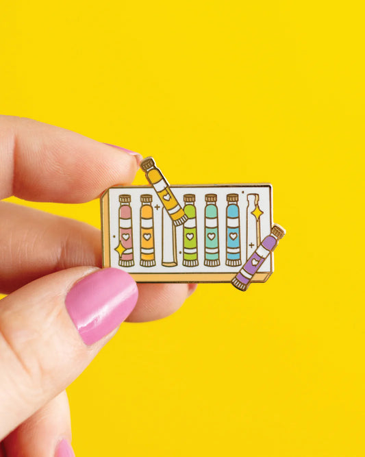 Pastel Paint Set Enamel Pin