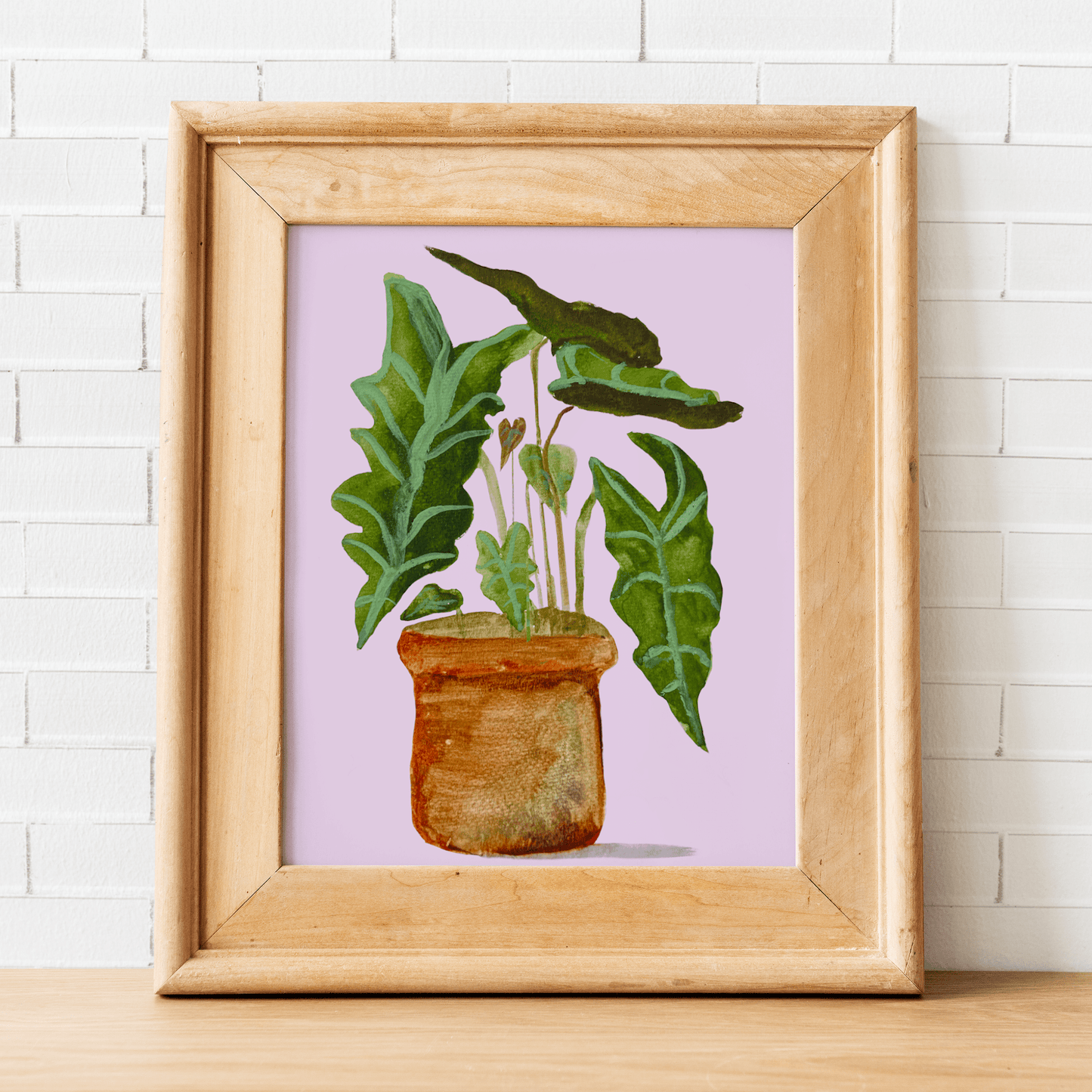 Alocasia Plant Print Wall Art