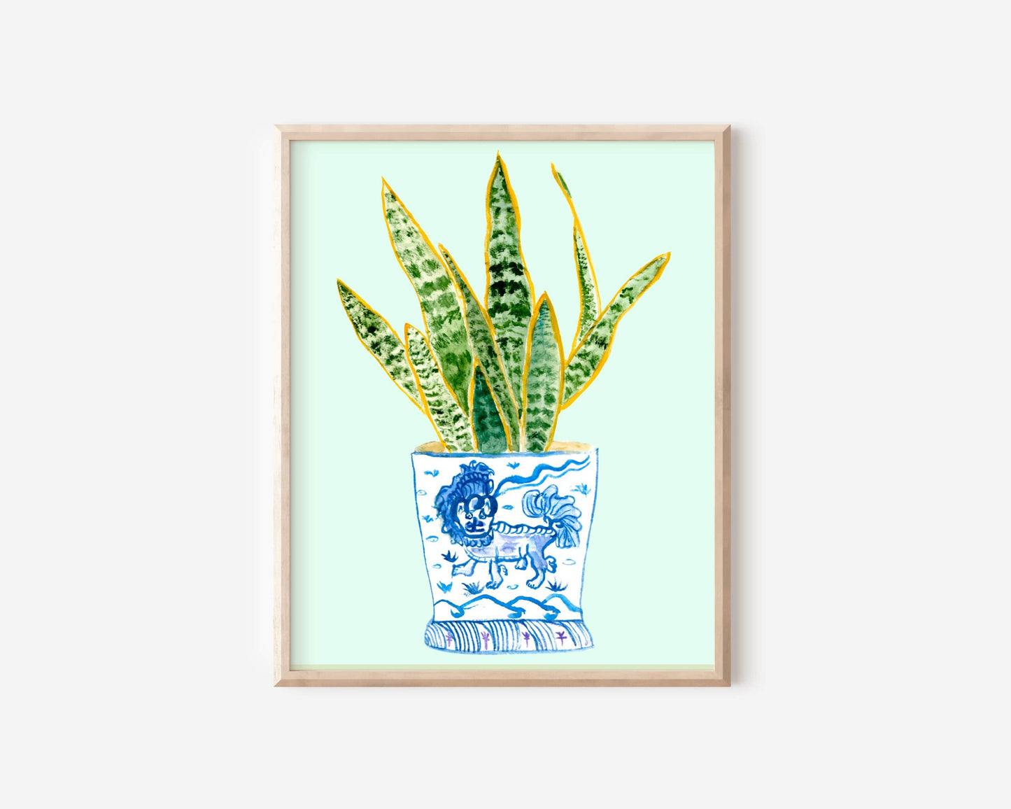 Snake Plant Wall Art