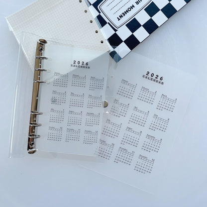 2026 Calendar Divider Insert