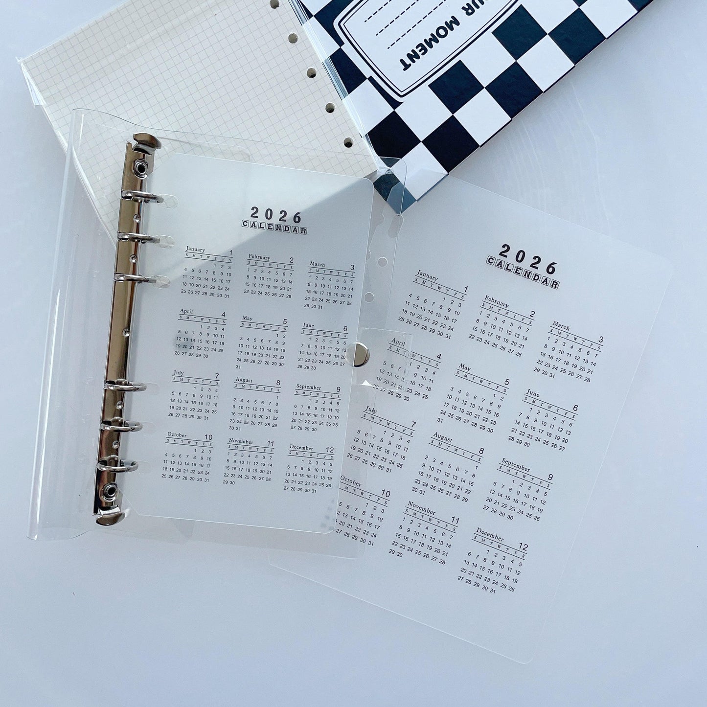 2026 Calendar Divider Insert