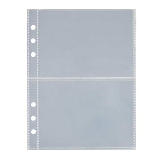Clear 2-Pocket Refill Sheet (10 Sheets)