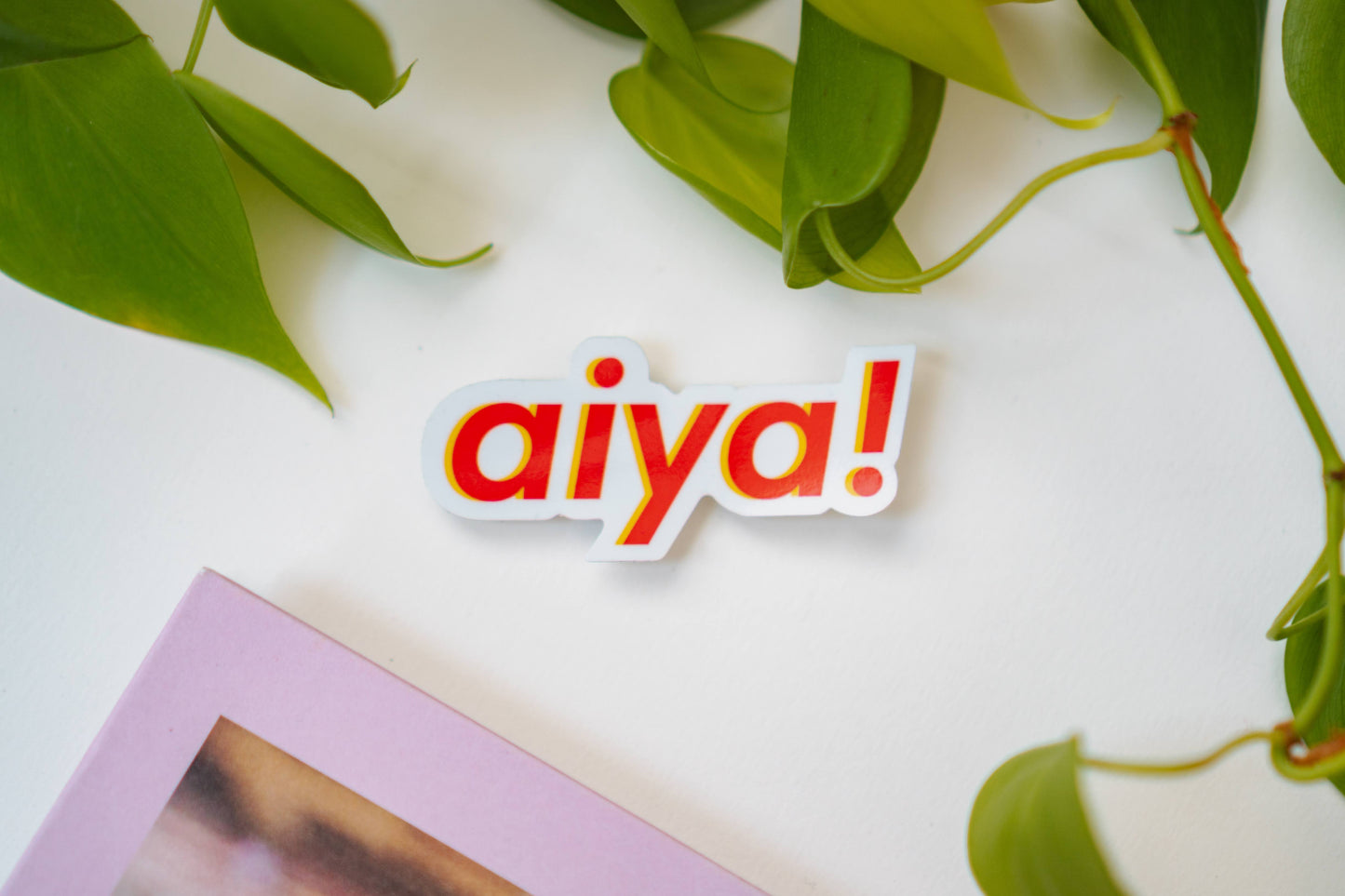 Aiya Glossy Vinyl Sticker | Cantonese Chinese Chinese-American ABC Hong Kong Sticker