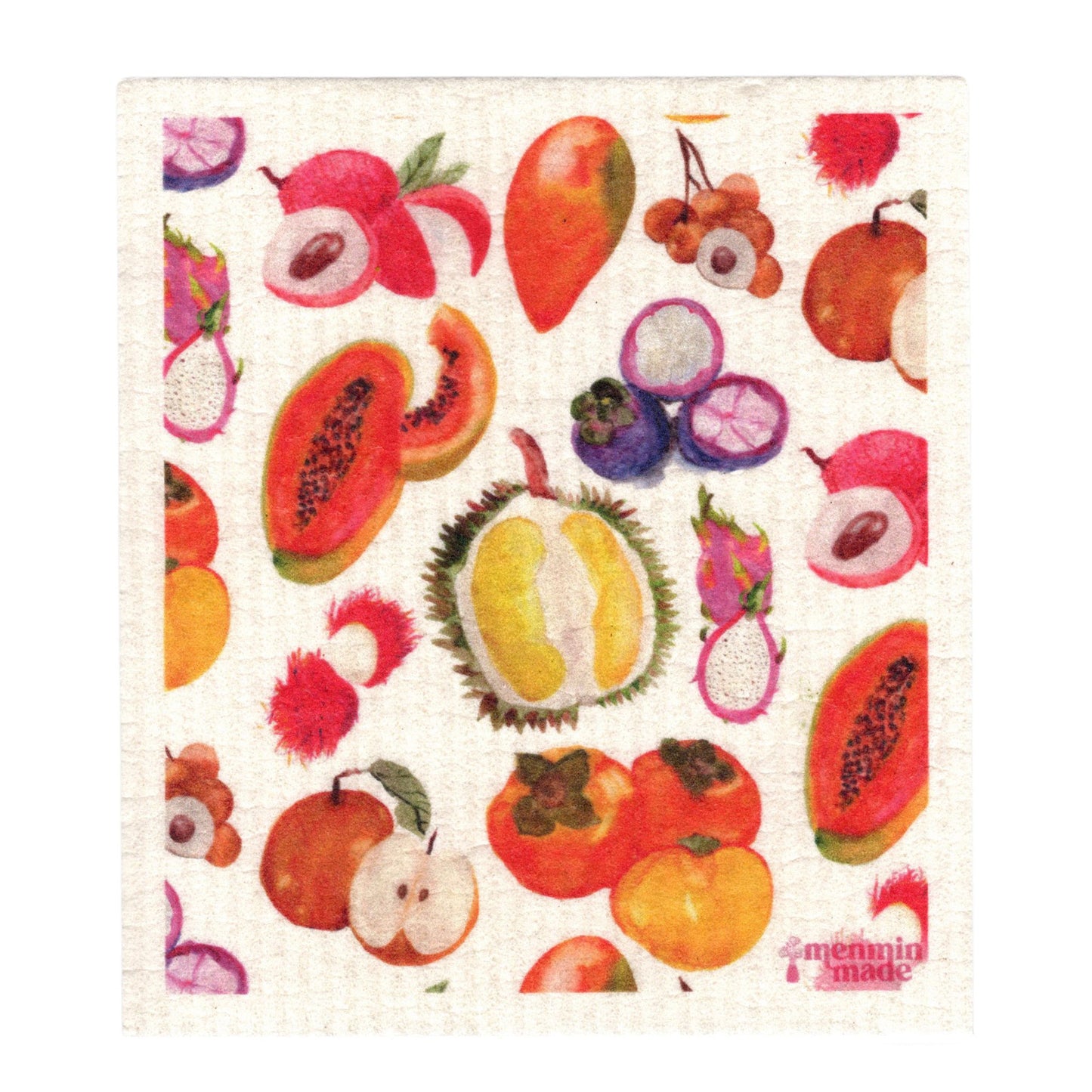 Asian Fruit Swedish Dishcloth for Kitchen