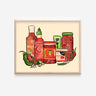 Asian Hot Sauces Wall Art Print