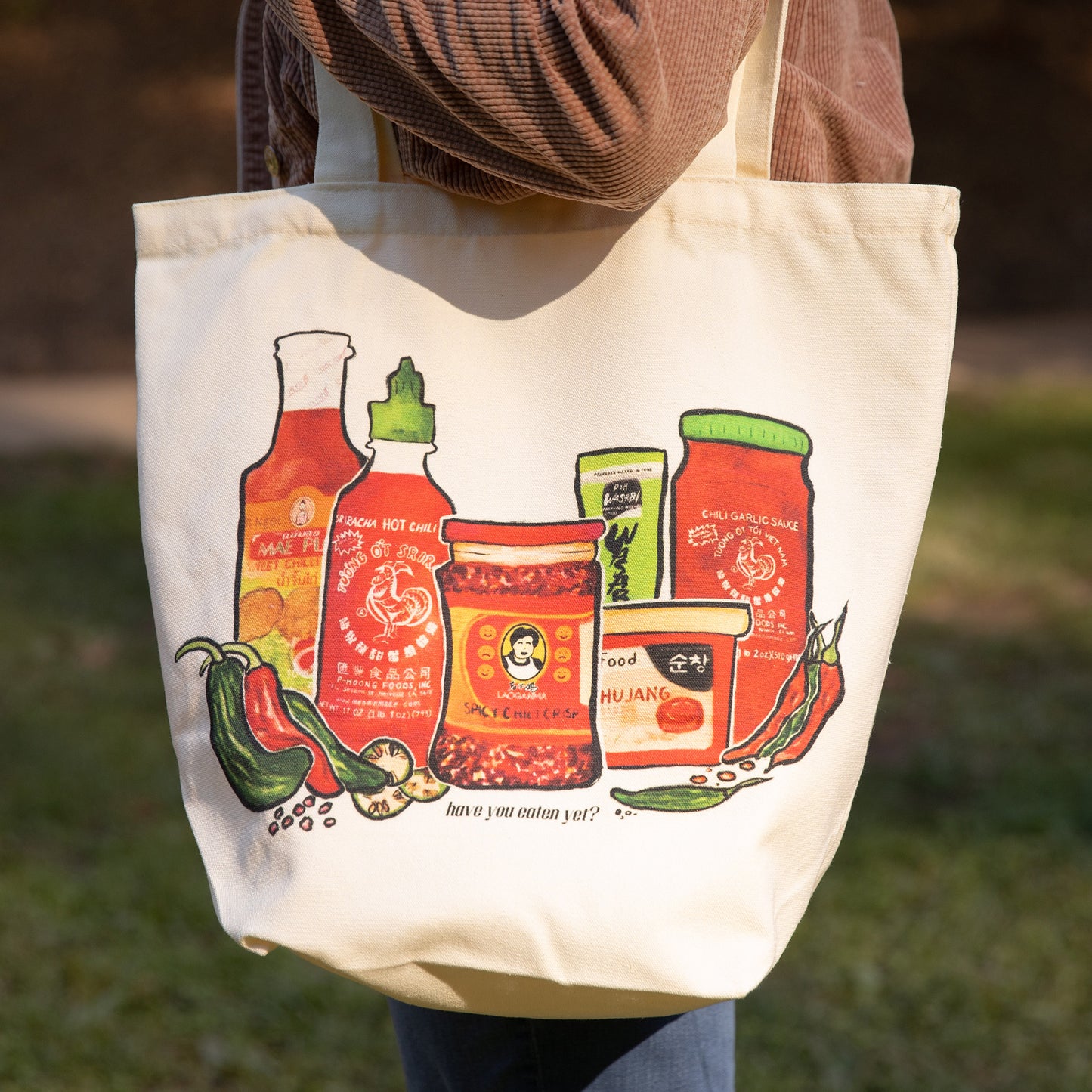 Asian Hot Sauces Tote Bag