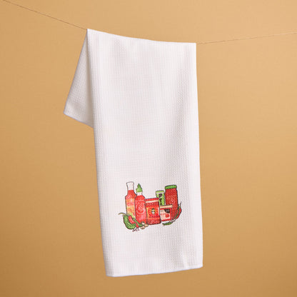 Asian Hot Sauces Kitchen Towel