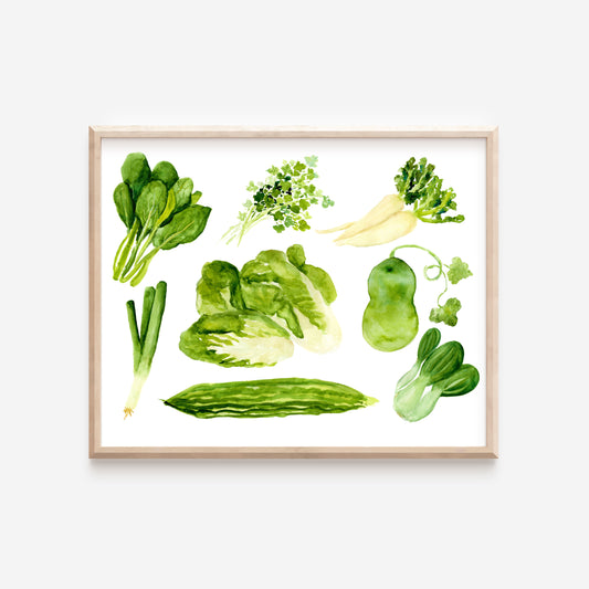 Asian Vegetables Art Print