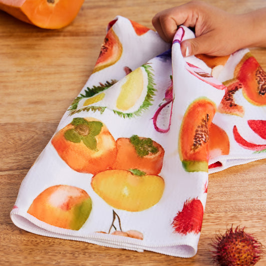 Asian Fruit Tea Towel