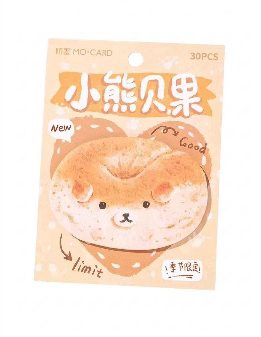 Bear Bagel Sticky Notes