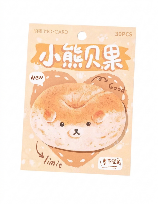 Bear Bagel Sticky Notes
