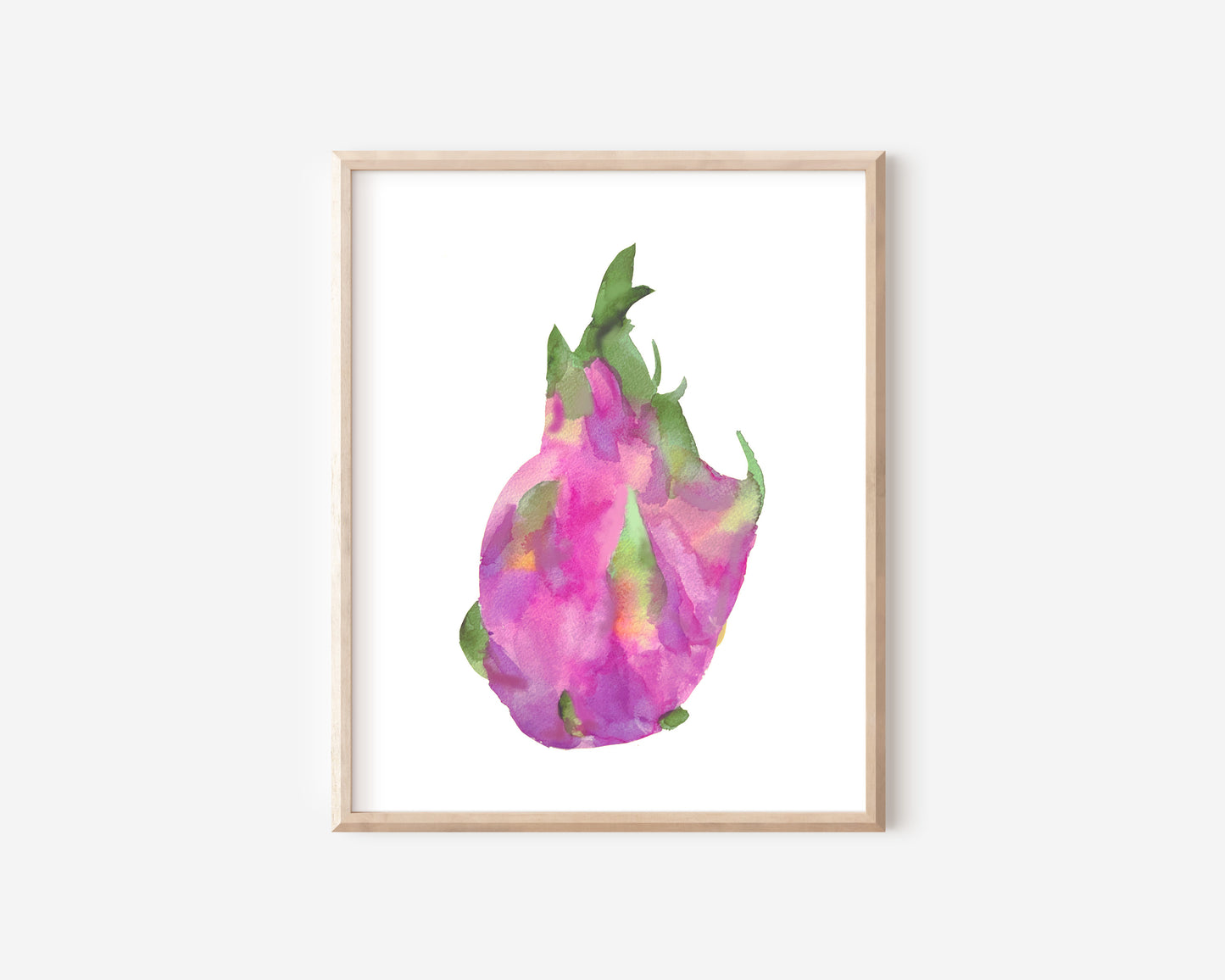 Dragon Fruit Watercolor Art Print