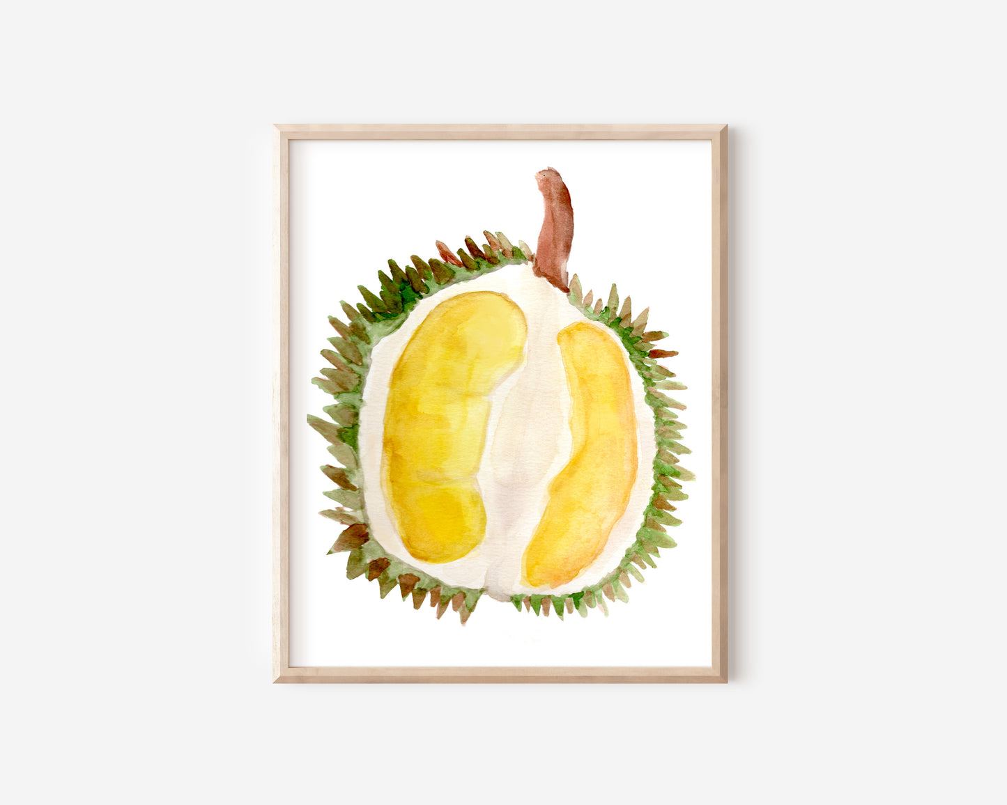 Durian Watercolor Art Print