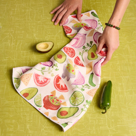 Guacomole Waffle Weave Kitchen Towel