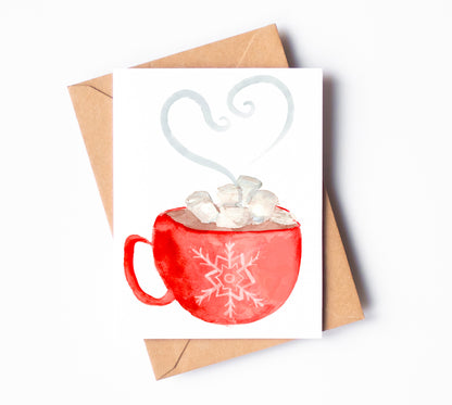 Hot Chocolate Holiday Card
