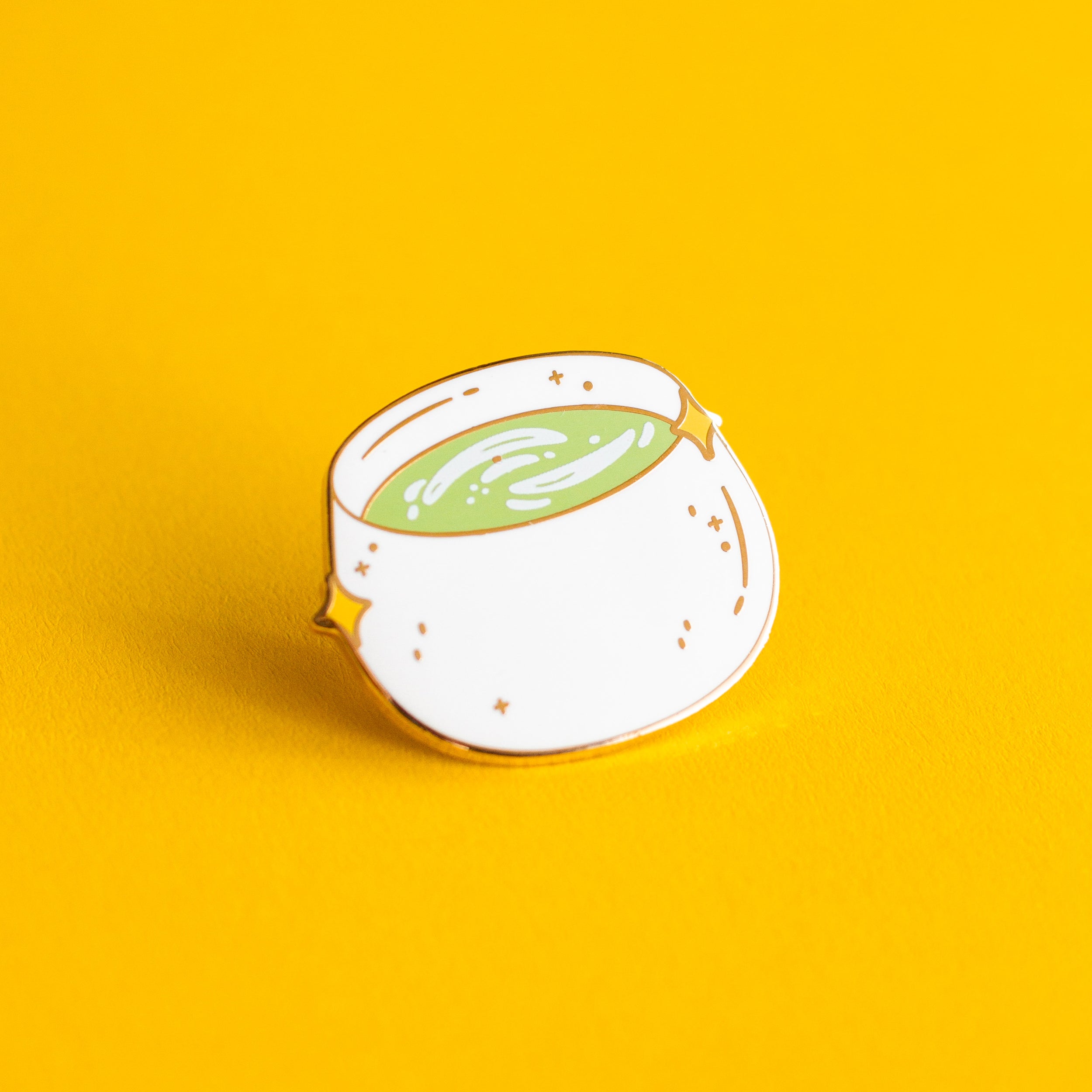 Matcha Latte enamel pin