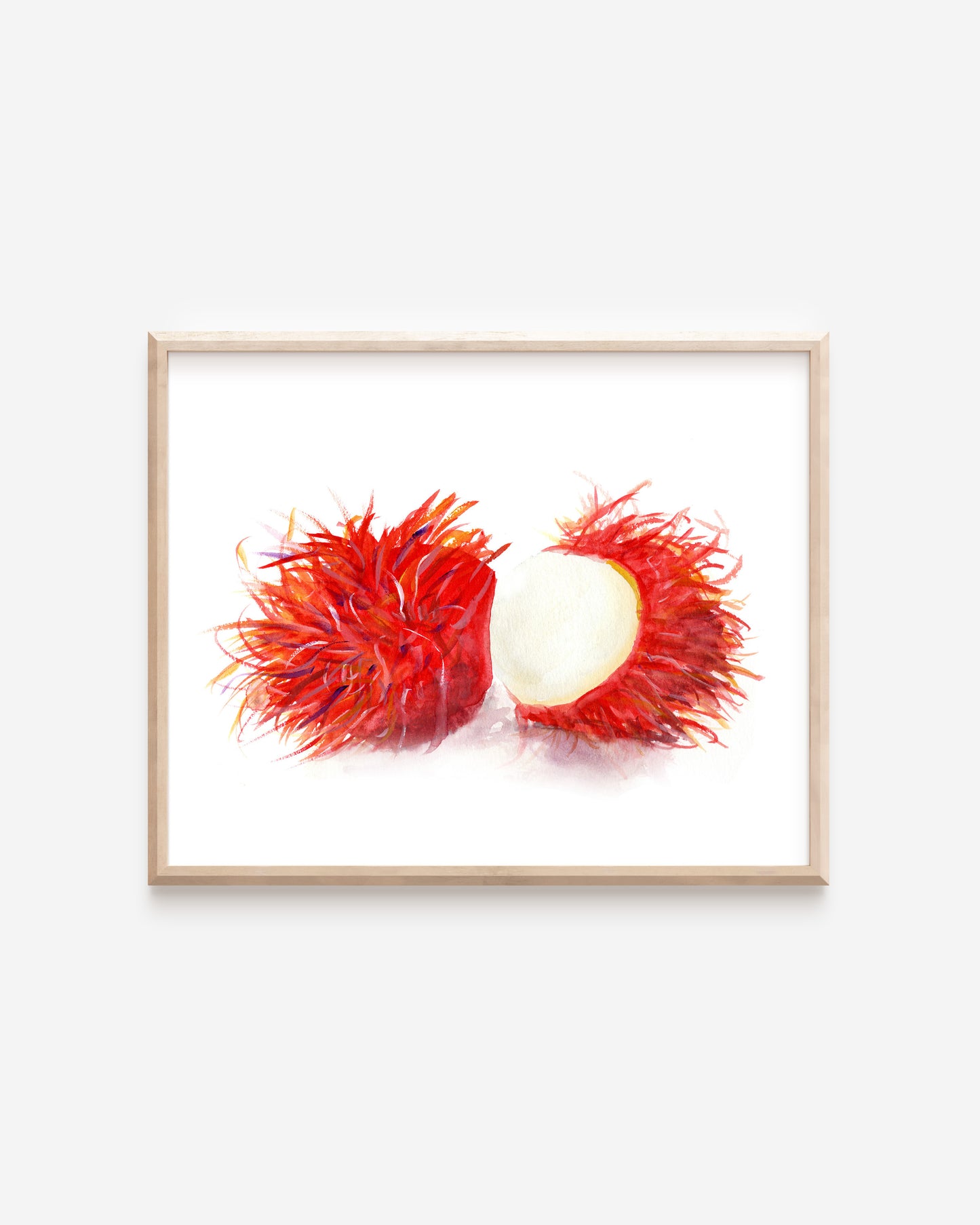 Rambutan Watercolor Art Print