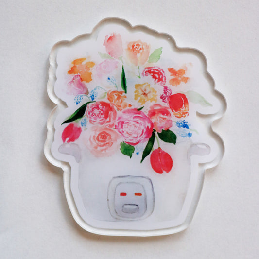 Rice Cooker Florals Magnet