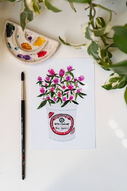 "Resilience" | Asian Florals Soy Sauce Art Print