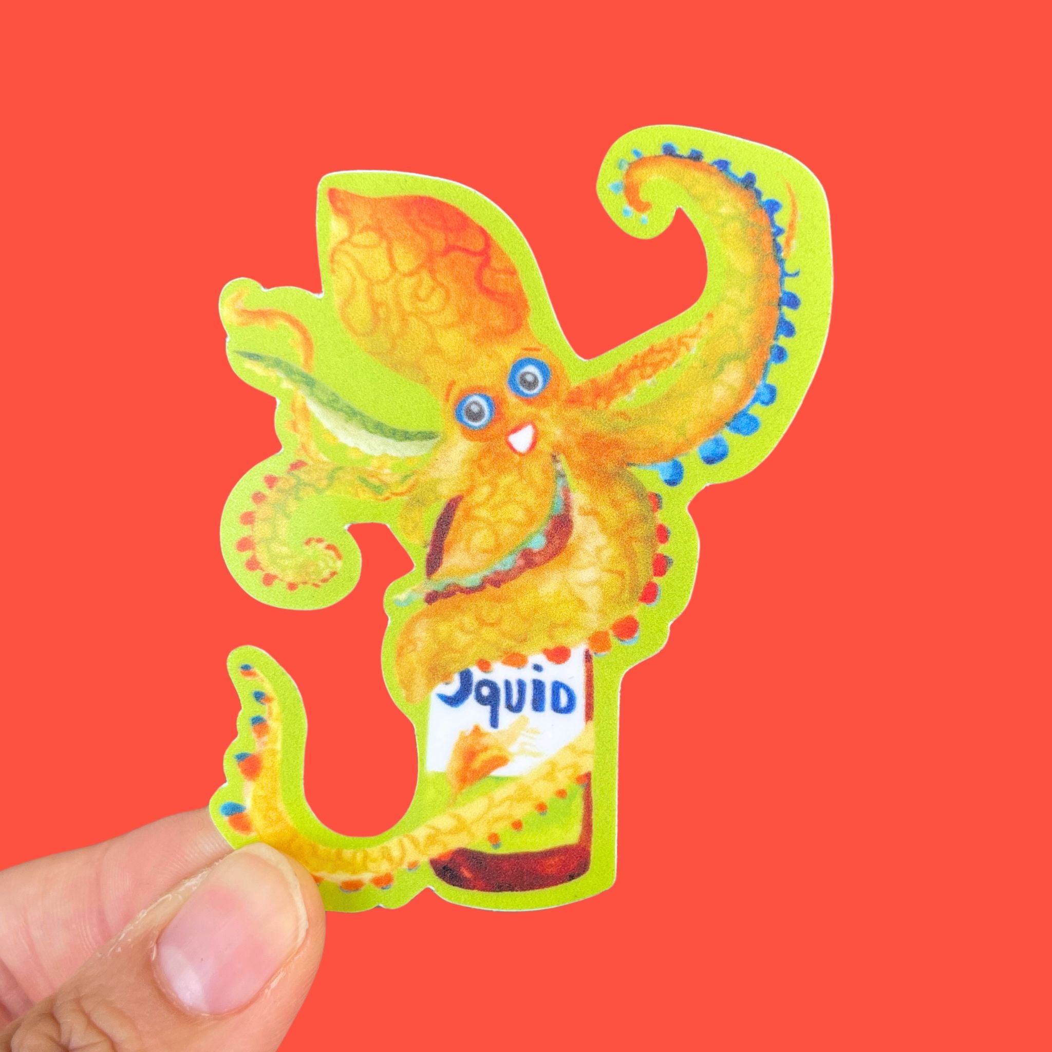 Free the Fish Sauce Squid Sticker – Menmin Made