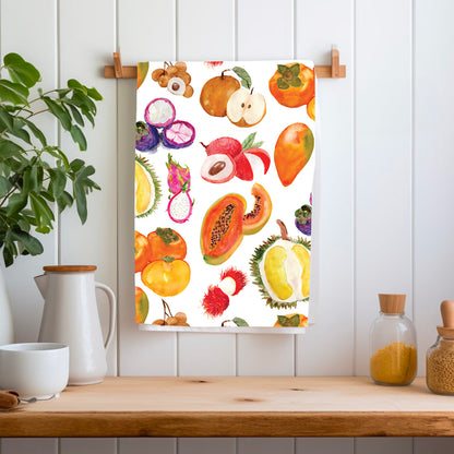 Asian Fruit Tea Towel