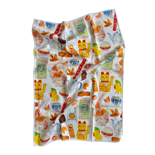 Chinese Takeout Restaurant Microfiber Kitchen Towel