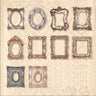 30 die-cut Victorian photo frames, 10 designs, silver and rose-gold with floral accents, fits 4x4in photos