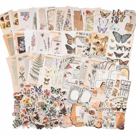 Vintage Junk Journal 200-Piece Pack