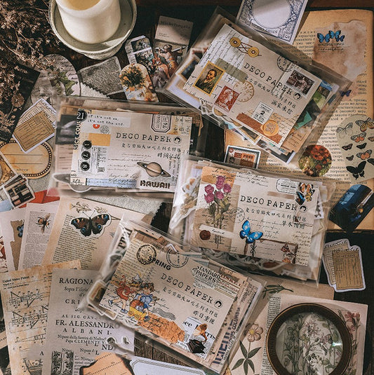 Vintage Junk Journal 200-Piece Pack