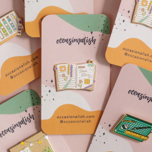 Dear Diary Enamel Pin