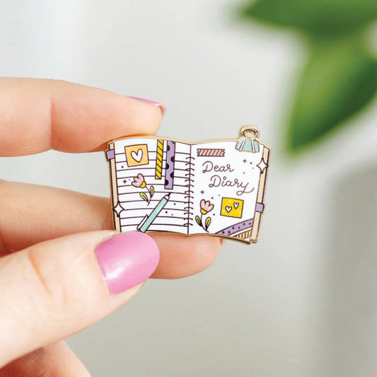 Dear Diary Enamel Pin
