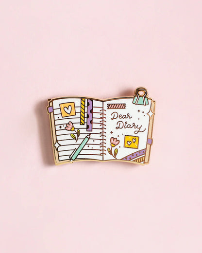 Dear Diary Enamel Pin
