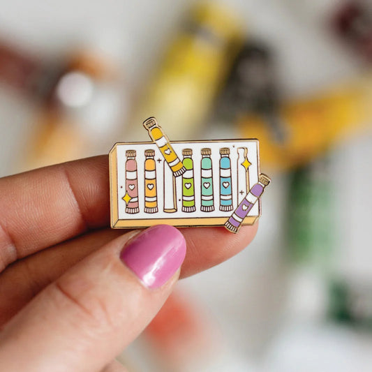 Pastel Paint Set Enamel Pin