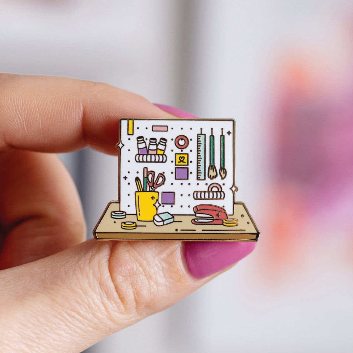 Creative Corner enamel pin