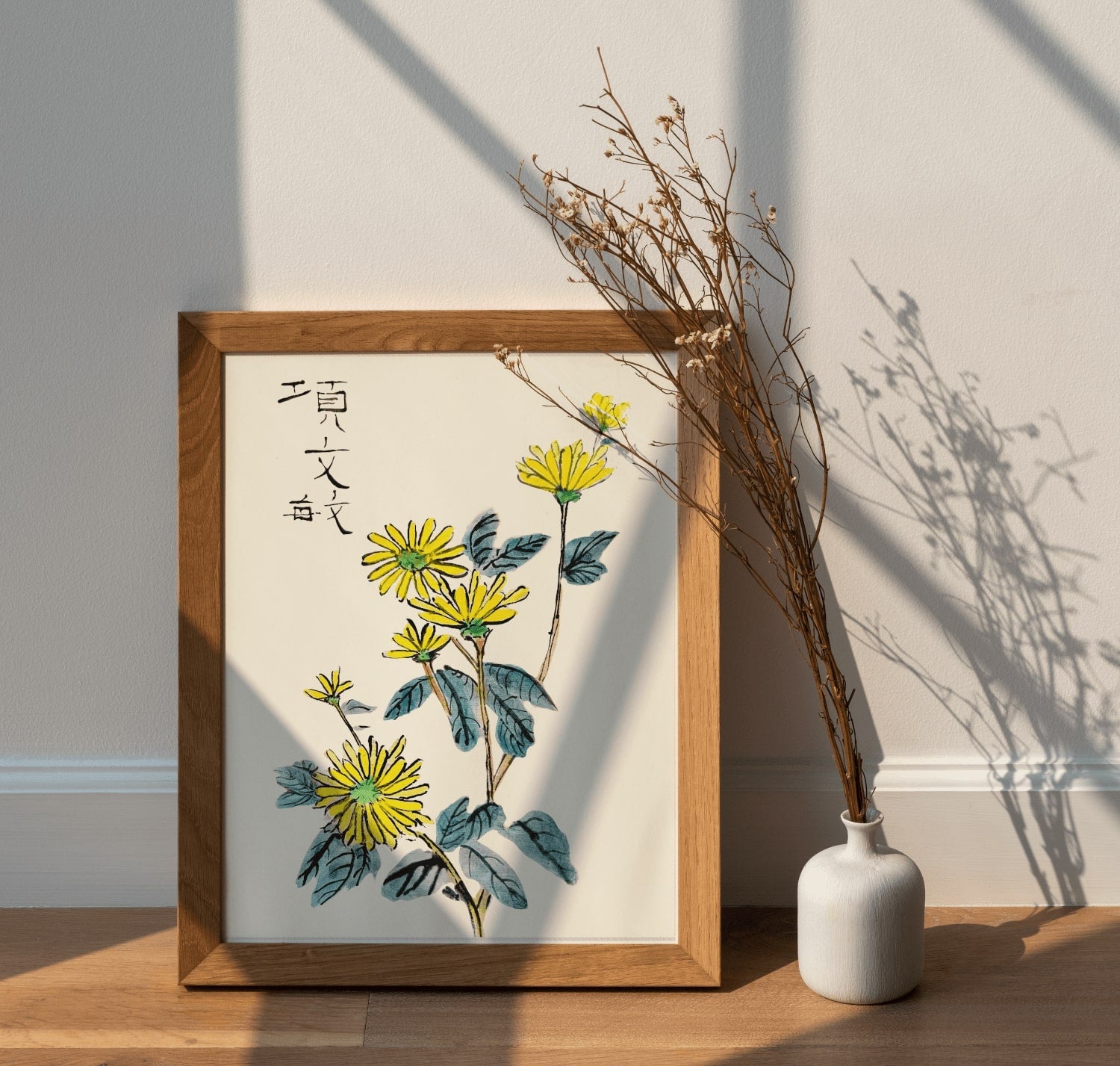 Paintings of Fall Flowers Chrysanthemum