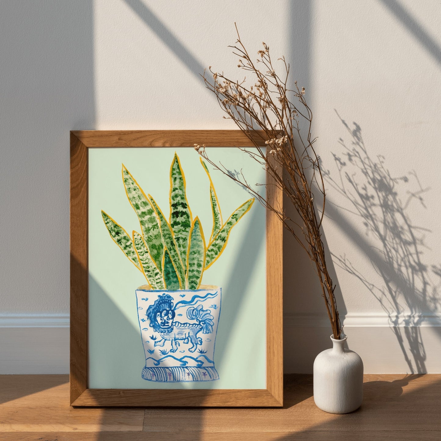 Snake Plant Print Wall Art