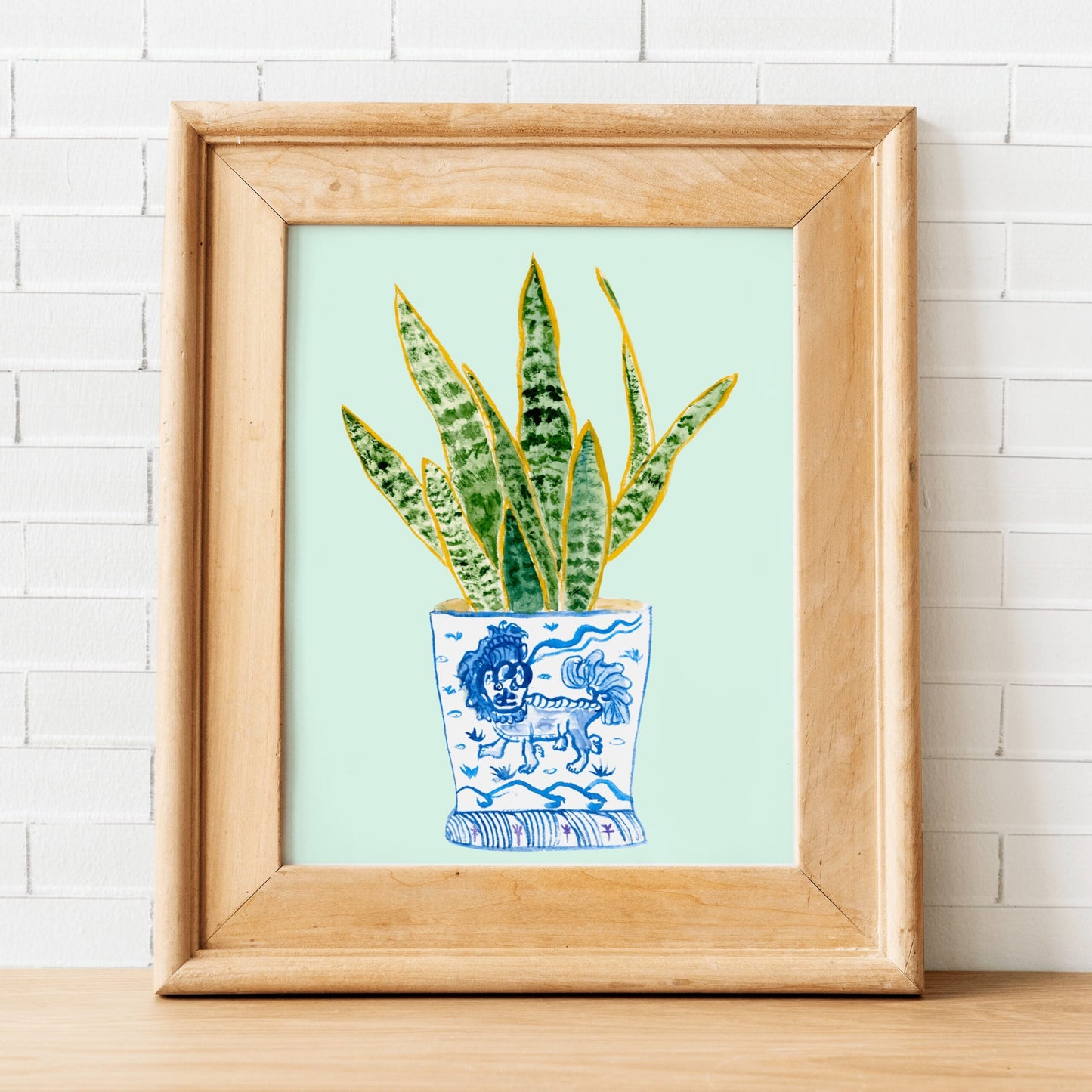 Snake Plant Wall Art